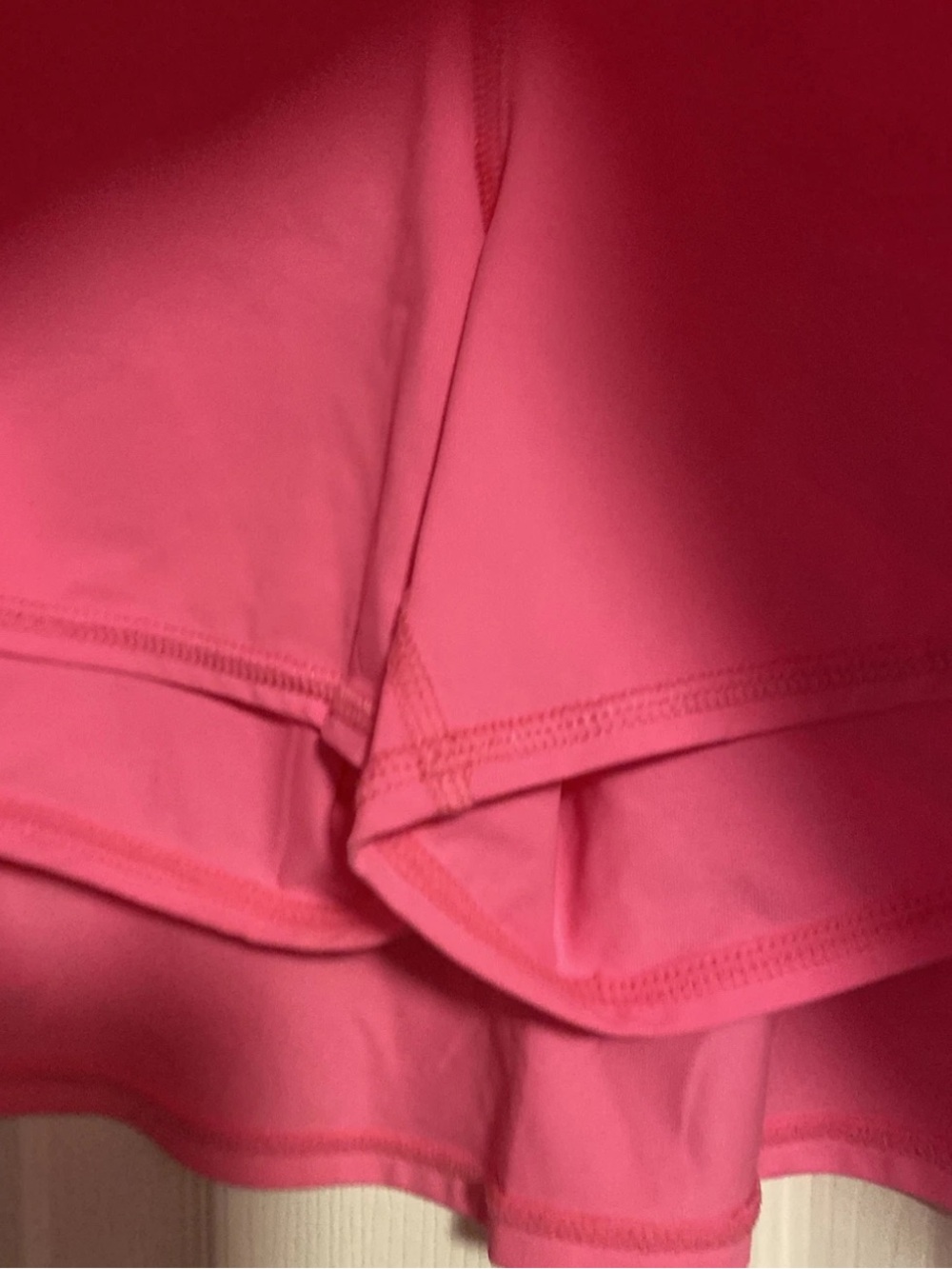 Lilly Pulitzer Luxletic Pink Athletic Skort Ruffled Tennis Activewear Skirt Size - Picture 5 of 5